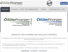 Tablet Screenshot of mueller-finanzen.de